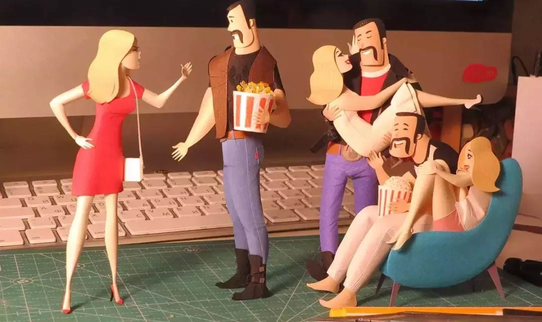 当插画遇上见到剪纸，一个神奇的3D世界诞生了！