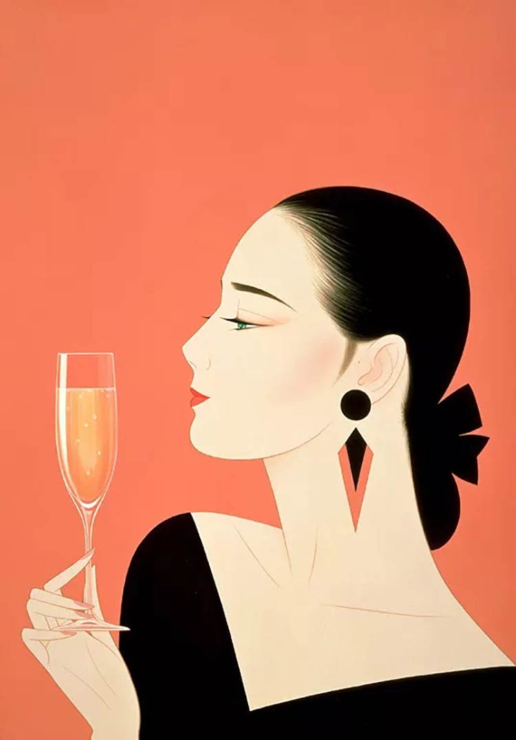 Illustrator 超美的插画头像，非常有魅力！