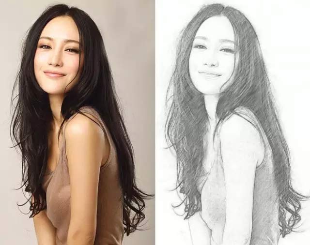 PS如何将照片做出逼真的素描效果~！