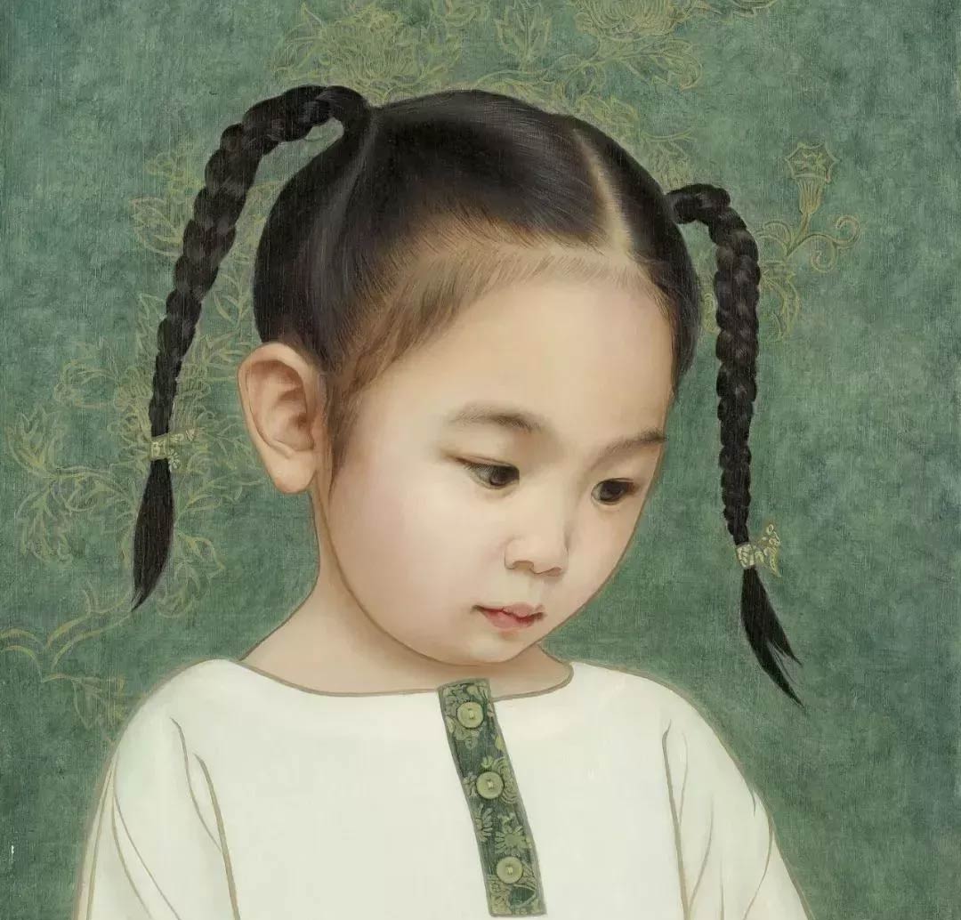 画家：用油画把女儿画成中式小仙女，朋友圈点赞无数！