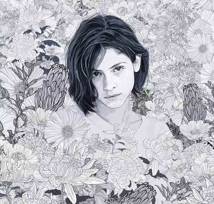 铅笔插画下的绝美女子！独特风格！