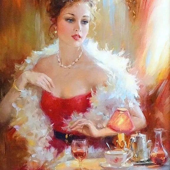 一颦一笑美到窒息的油画：被称为“最美人体油画”